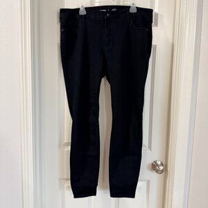Old Navy High-Rise Rockstar Super Skinny Secret Slim Pockets Black Size 20L